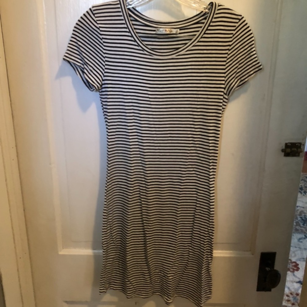 Jersey knit, Striped T-Shirt Dress
